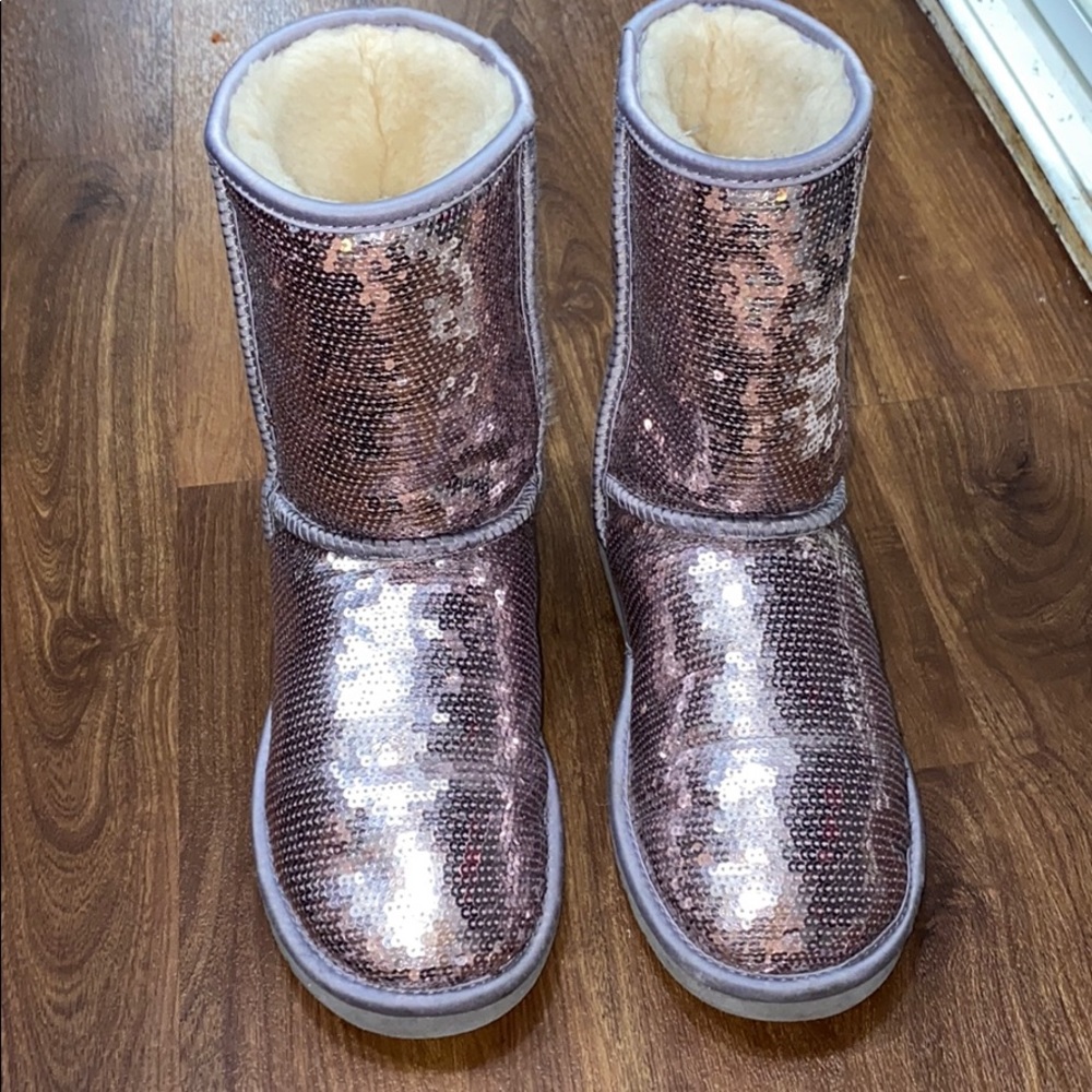 Pink sequin UGG Boots